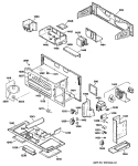 Section Diagram and Parts List for LVM235WL01  General Electric Microwave