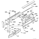 Section Diagram and Parts List for L2B350GEL0  General Electric Range