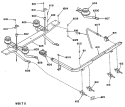 Section Diagram and Parts List for L2B350GEL0  General Electric Range