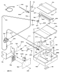 Section Diagram and Parts List for L2B350GEL0  General Electric Range