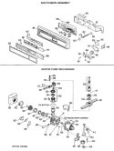 ESCUTCHEON ASSEMBLY Diagram and Parts List for PSD2260K02  General Electric Dishwasher