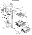 FRESH FOOD SECTION Diagram and Parts List for MSX20ELD  General Electric Refrigerator