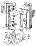 Section Diagram and Parts List for MSX24XLG  General Electric Refrigerator