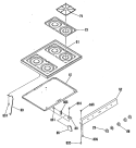 Section Diagram and Parts List for L2B135GEL2  General Electric Range