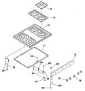 Section Diagram and Parts List for L2B135GPL2  General Electric Range