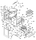 Section Diagram and Parts List for L2B135GPL2  General Electric Range