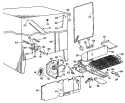 Section Diagram and Parts List for MSX24DLK  General Electric Refrigerator
