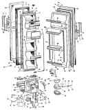 Section Diagram and Parts List for MSX24XLK  General Electric Refrigerator