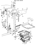 FRESH FOOD SECTION Diagram and Parts List for MSX24XLK  General Electric Refrigerator