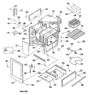 Section Diagram and Parts List for L3B315GL1  General Electric Range
