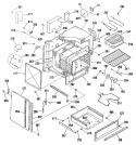 Section Diagram and Parts List for L3S340GL2  General Electric Range
