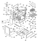 Section Diagram and Parts List for L3B325GL3  General Electric Range