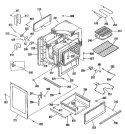 Section Diagram and Parts List for L3B150GL1  General Electric Range