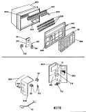 Section Diagram and Parts List for YES15DAV1  General Electric Air Conditioner