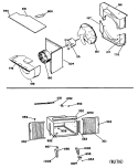 Section Diagram and Parts List for YES15DAV1  General Electric Air Conditioner