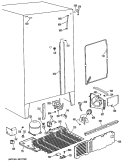 Section Diagram and Parts List for MRSC22DMC  General Electric Refrigerator