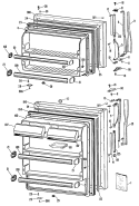 Section Diagram and Parts List for MTX21EMRRAD  General Electric Refrigerator