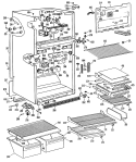 Section Diagram and Parts List for MTX21EMRRAD  General Electric Refrigerator