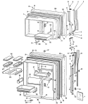 Section Diagram and Parts List for MTX25GMRRWH  General Electric Refrigerator
