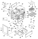 Section Diagram and Parts List for L3B115GL2  General Electric Range