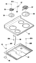 Section Diagram and Parts List for L3B315GL2  General Electric Range