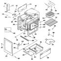 Section Diagram and Parts List for L3B130GL3WH  General Electric Range