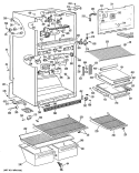Section Diagram and Parts List for MTX18EMBRHA  General Electric Refrigerator