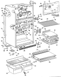 Section Diagram and Parts List for MTX18GMBRAD  General Electric Refrigerator