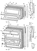Section Diagram and Parts List for MTXY16CPBRAD  General Electric Refrigerator