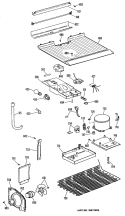 Section Diagram and Parts List for MTXY16CPBRAD  General Electric Refrigerator