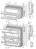 Section Diagram and Parts List for MTXY14EPCRAD  General Electric Refrigerator