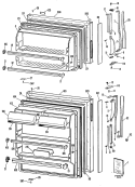 Section Diagram and Parts List for MTXY16EPDRAD  General Electric Refrigerator