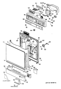 Section Diagram and Parts List for PSD1065M35  General Electric Dishwasher