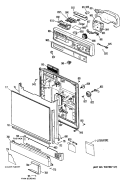 Part Location Diagram of WD34X838 GE DISCONTINUED