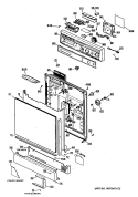 Section Diagram and Parts List for PSD200V-60BA  General Electric Dishwasher