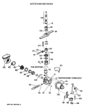 MOTOR - PUMP MECHANISM Diagram and Parts List for PSD930V-61WW  General Electric Dishwasher