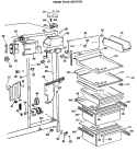 FRESH FOOD SECTION Diagram and Parts List for MSX27DMA  General Electric Refrigerator