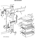 Part Location Diagram of WR71X2171 GE SHELF CANT