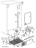 Section Diagram and Parts List for MSX27HMA  General Electric Refrigerator