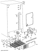 Section Diagram and Parts List for MSX22DRAWH  General Electric Refrigerator