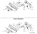 Section Diagram and Parts List for DRB2455MDL  General Electric Dryer