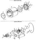 DRUM & HEATER ASM. Diagram and Parts List for DRB2455MDL  General Electric Dryer