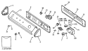 Section Diagram and Parts List for WRW3705RBLWW  General Electric Washer