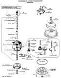 TRANSMISSION - COMPLETE BREAKDOWN Diagram and Parts List for WRW3705RBLWW  General Electric Washer
