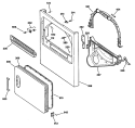 Section Diagram and Parts List for DRB4800SBLWW  General Electric Dryer