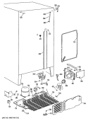 Section Diagram and Parts List for MSX22BRSAAD  General Electric Refrigerator