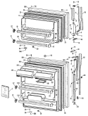 Section Diagram and Parts List for MTX18GRBRWH  General Electric Refrigerator