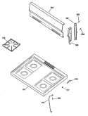 Section Diagram and Parts List for LGB116GPT1WH  General Electric Range