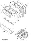 Section Diagram and Parts List for LGB336GET1AD  General Electric Range