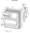 FRESH FOOD DOOR Diagram and Parts List for MTX18GASERAD  General Electric Refrigerator